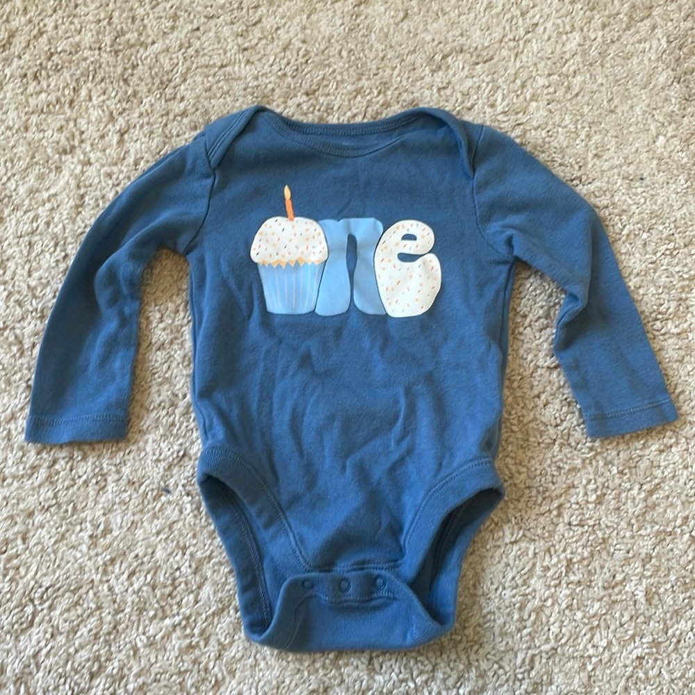1st Birthday “One” Long-Sleeved Onesie
